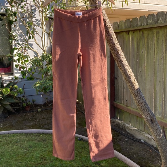 Aritzia Sunday Best Ellie Pant brown knit pants - Picture 3 of 7